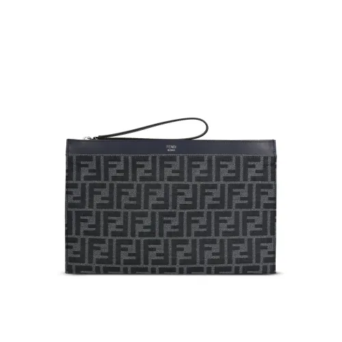 Fendi FF Jacquard Flat Medium Pouch