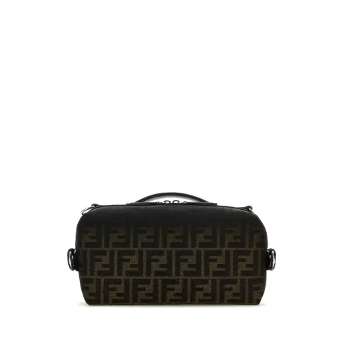 Fendi FF Jacquard Eclissi Fendi Siesta Small Clutch Bag