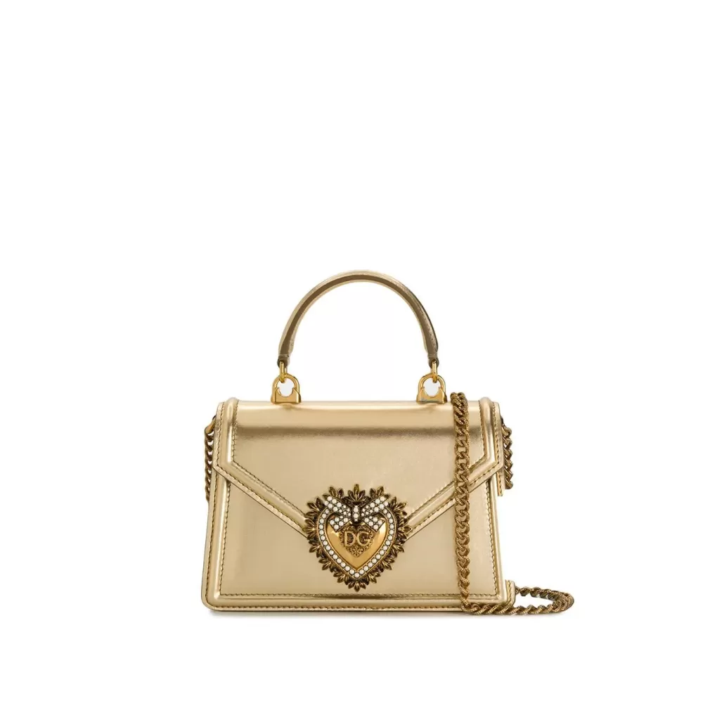 Dolce & Gabbana Dolce & Gabbana Devotion Heart Embellished Crossbody Bag