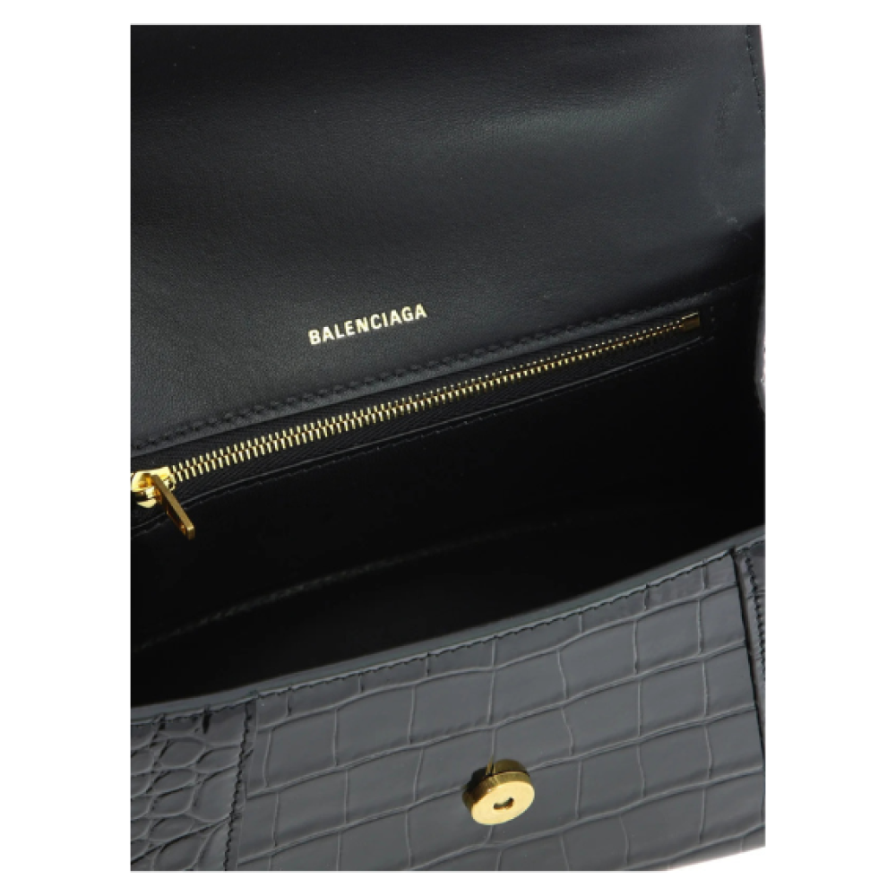 Balenciaga Hourglass Embossed Small Handbag