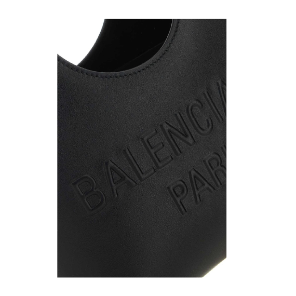 Balenciaga Logo Debossed Loop Handle Tote Bag