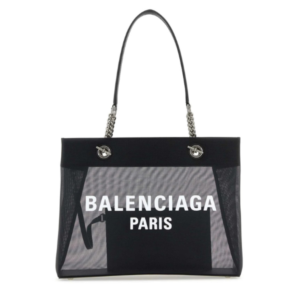 Balenciaga Logo Printed Medium Tote Bag