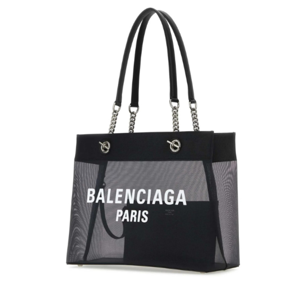 Balenciaga Logo Printed Medium Tote Bag