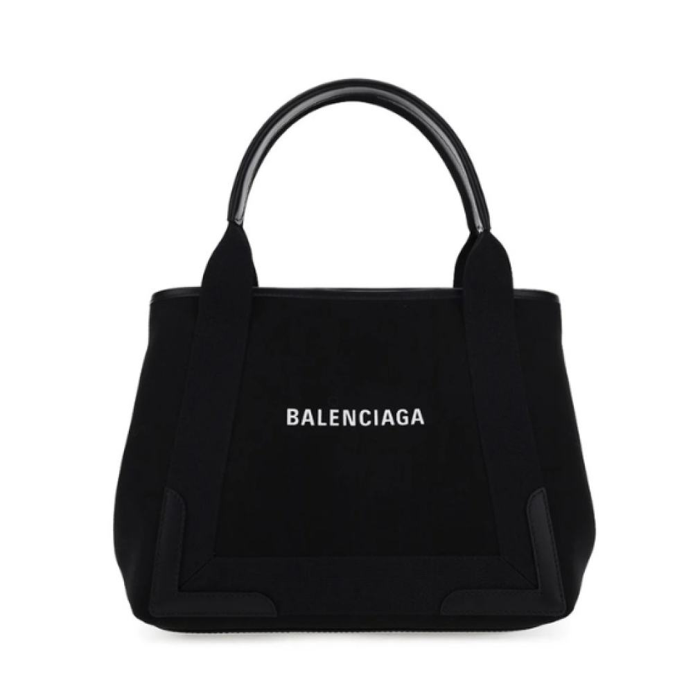 Balenciaga Navy Cabas Tote Bag