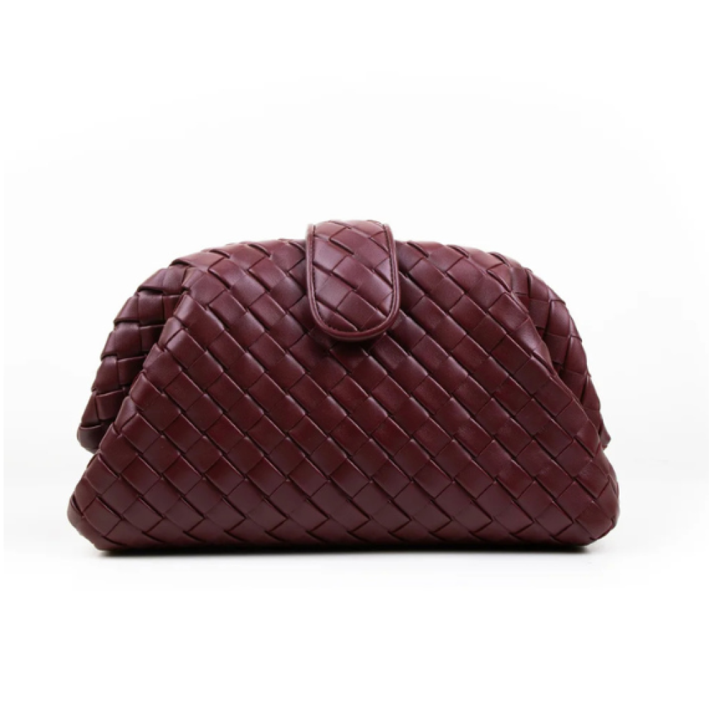 Bottega Veneta Woven Detailed Clutch Bag
