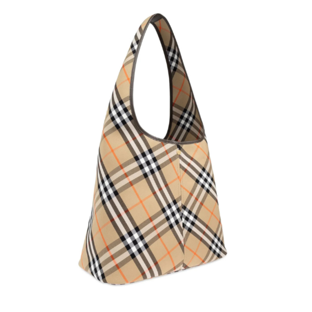 Burberry Checked Large Shoulder Bag
