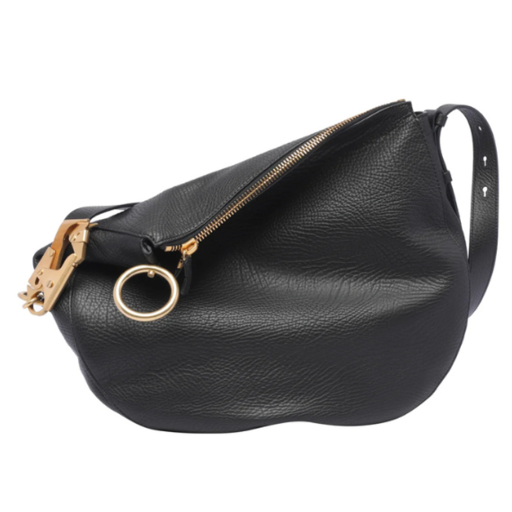 Burberry Medium Knight Ring Detailed Shoulder Bag