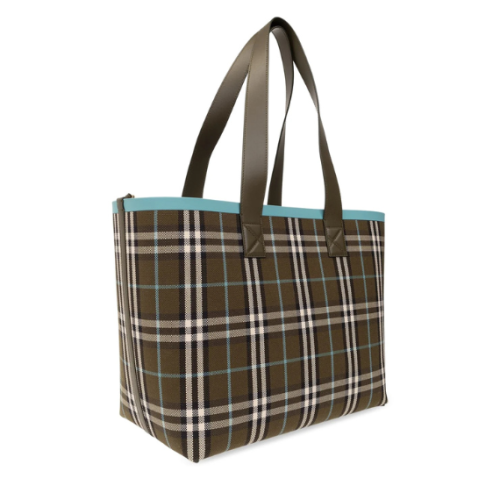 Burberry Medium London Vintage Checked Top Handle Bag