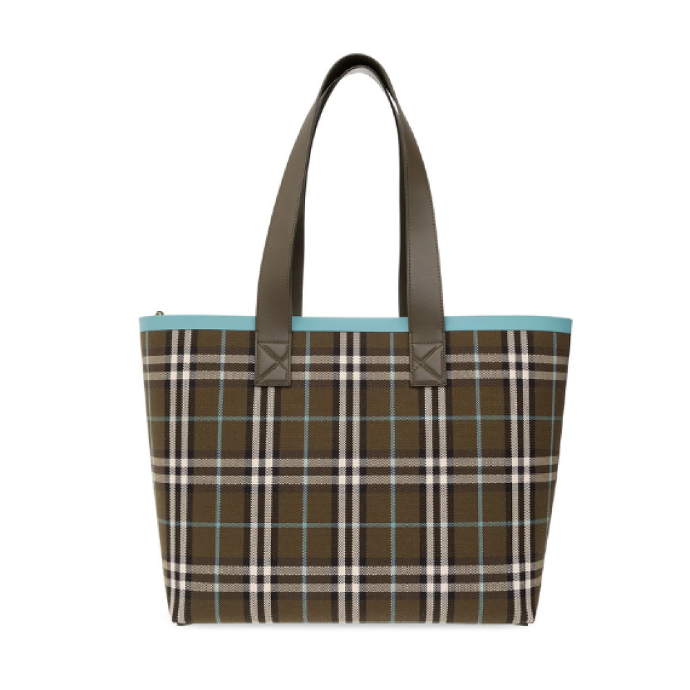 Burberry Medium London Vintage Checked Top Handle Bag