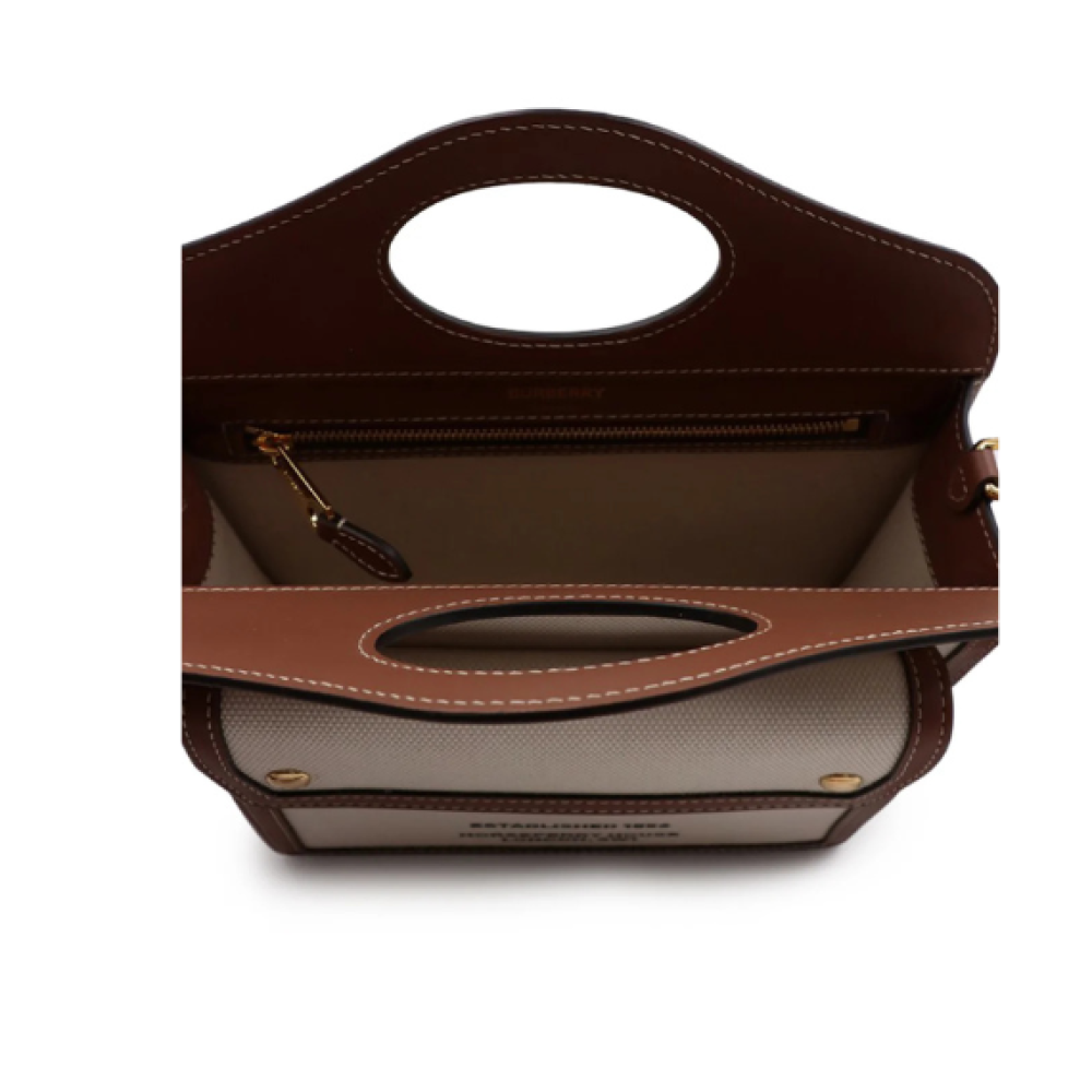 Burberry Logo Printed Tote Bag