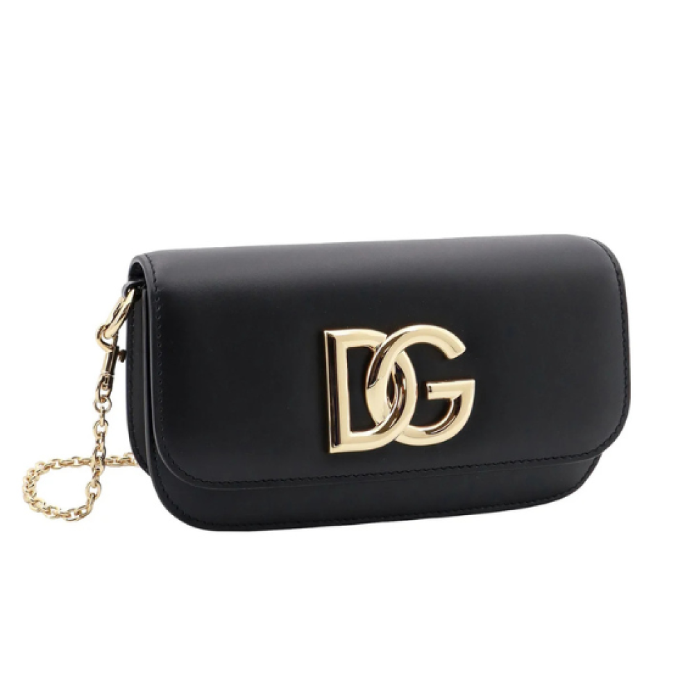 Dolce & Gabbana 3.5 Logo Plaque Small Shoulder Bag