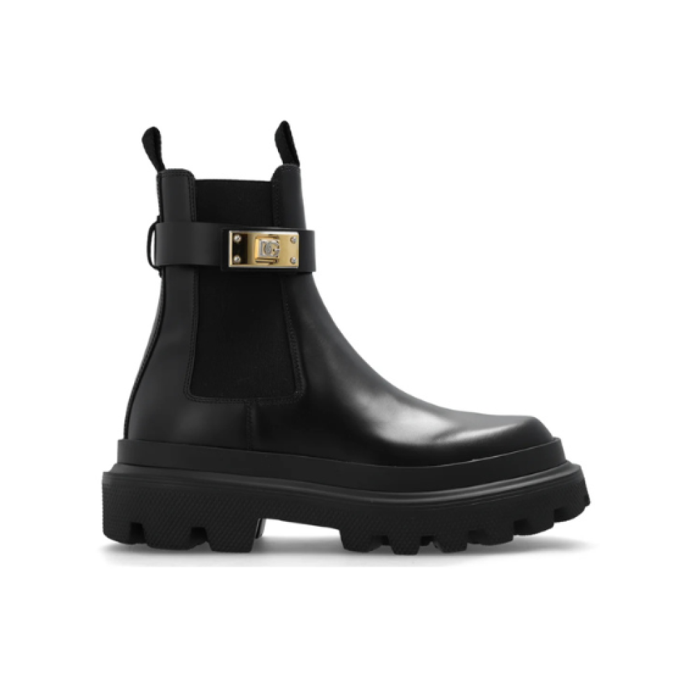 Dolce & Gabbana Dolce & Gabbana Branded Strap Ankle Boots