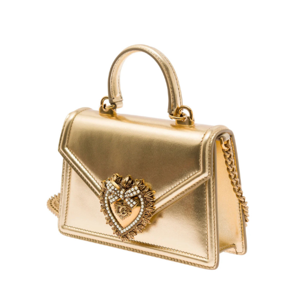 Dolce & Gabbana Dolce & Gabbana Devotion Heart Embellished Crossbody Bag