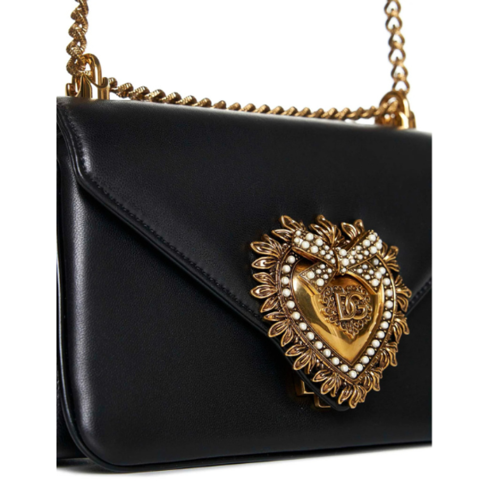 Dolce & Gabbana Devotion Foldover Top Shoulder Bag