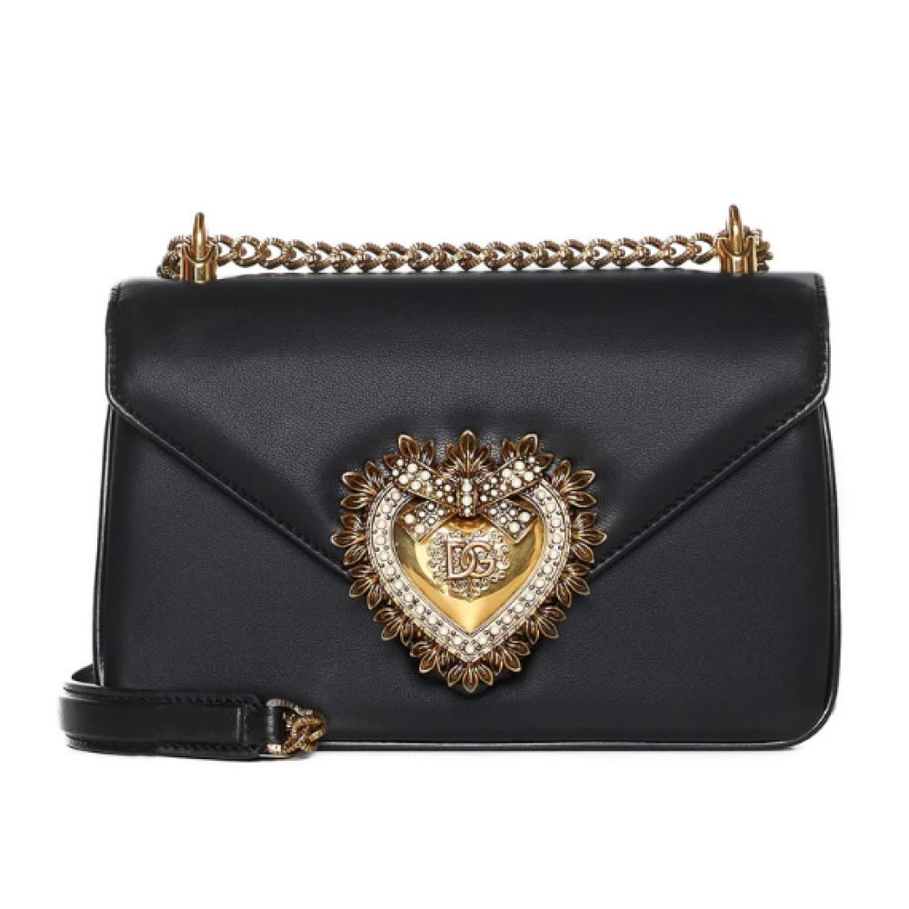 Dolce & Gabbana Devotion Foldover Top Shoulder Bag
