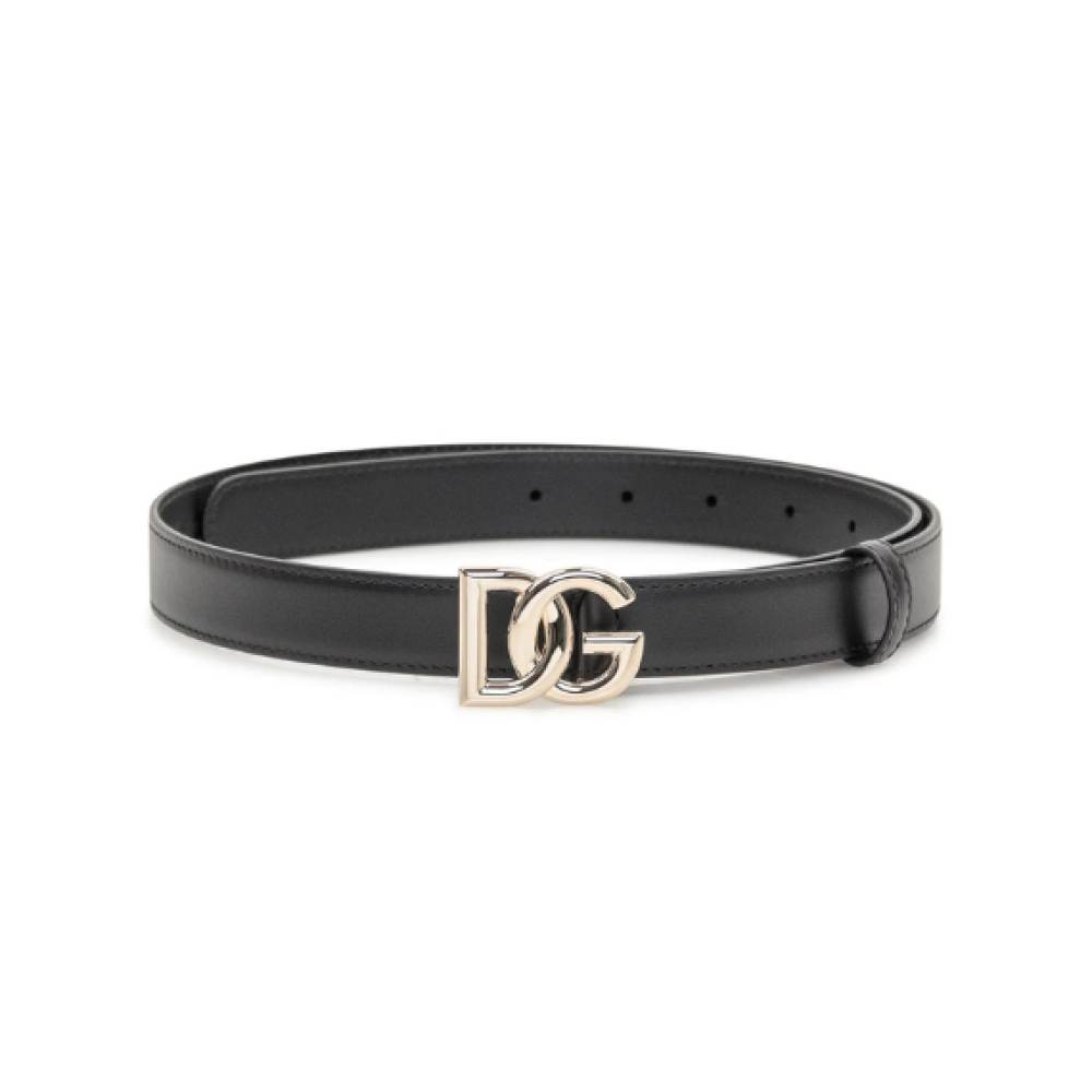 Dolce & Gabbana Dolce & Gabbana DG Logo Plaque Buckle Belt
