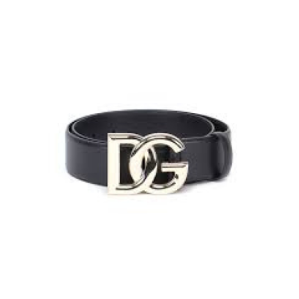 Dolce & Gabbana Dolce & Gabbana DG Logo Plaque Buckle Belt