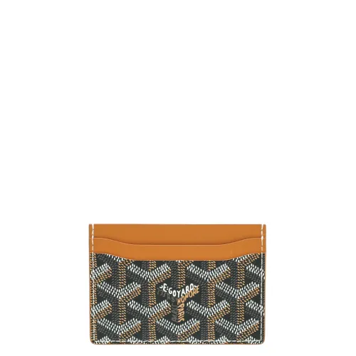 Goyard Brown Goyardine Saint Sulpice Card Holder