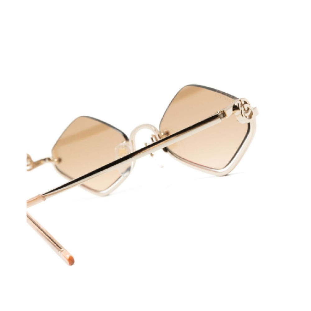 Gucci Eyewear half-rim geometric-frame sunglasses