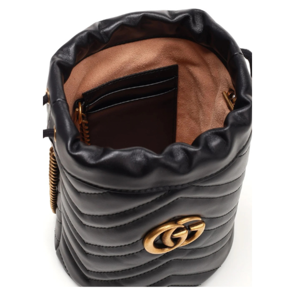 Gucci GG Marmont Mini Quilted Bucket Bag
