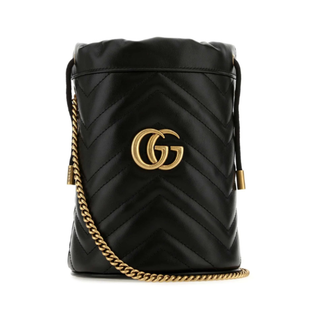 Gucci GG Marmont Mini Quilted Bucket Bag