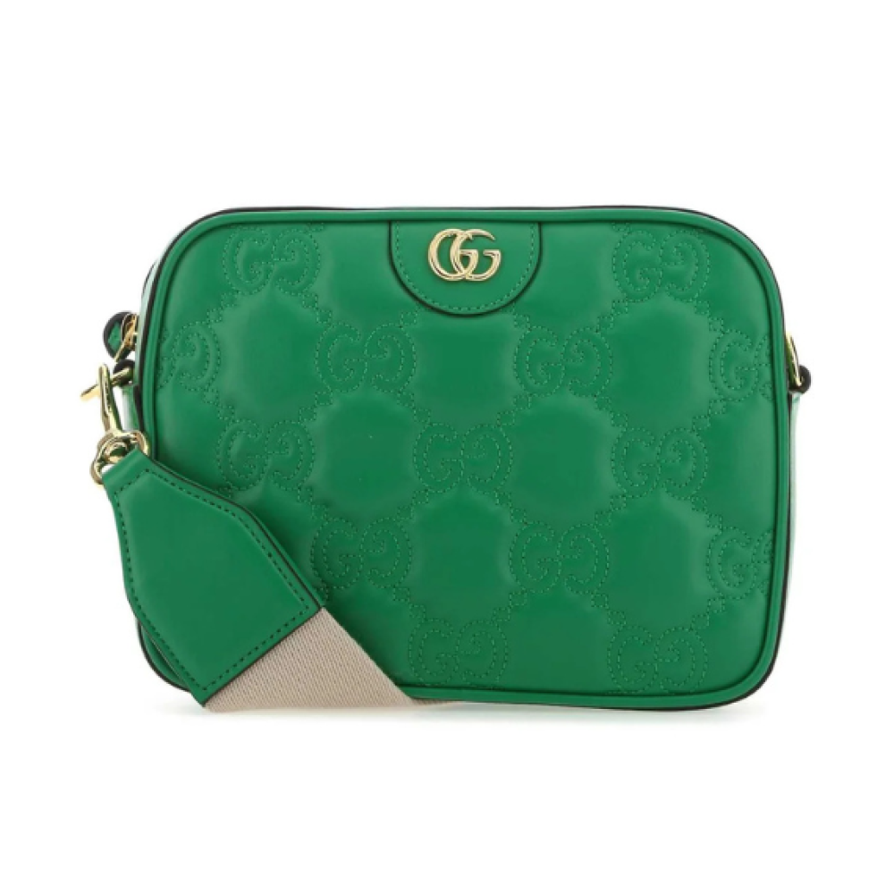 Gucci GG Quilted Zip-Up Crossbody Bag