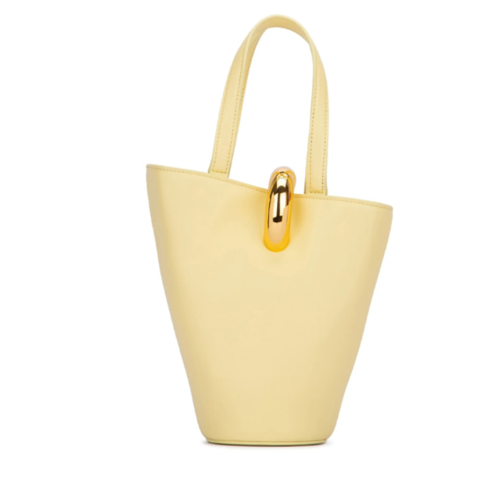 Jacquemus Le Petit Bambola Asymmetric Mini Bucket Bag
