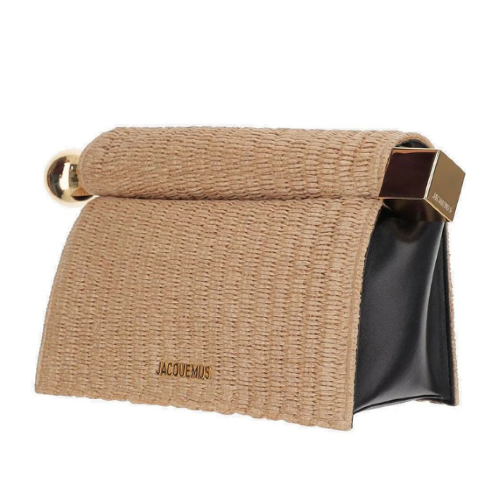 Jacquemus The Rond Carré Logo Plaque Clutch Bag