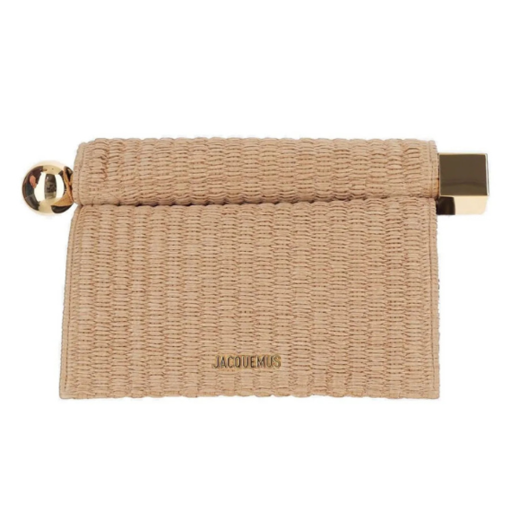 Jacquemus The Rond Carré Logo Plaque Clutch Bag