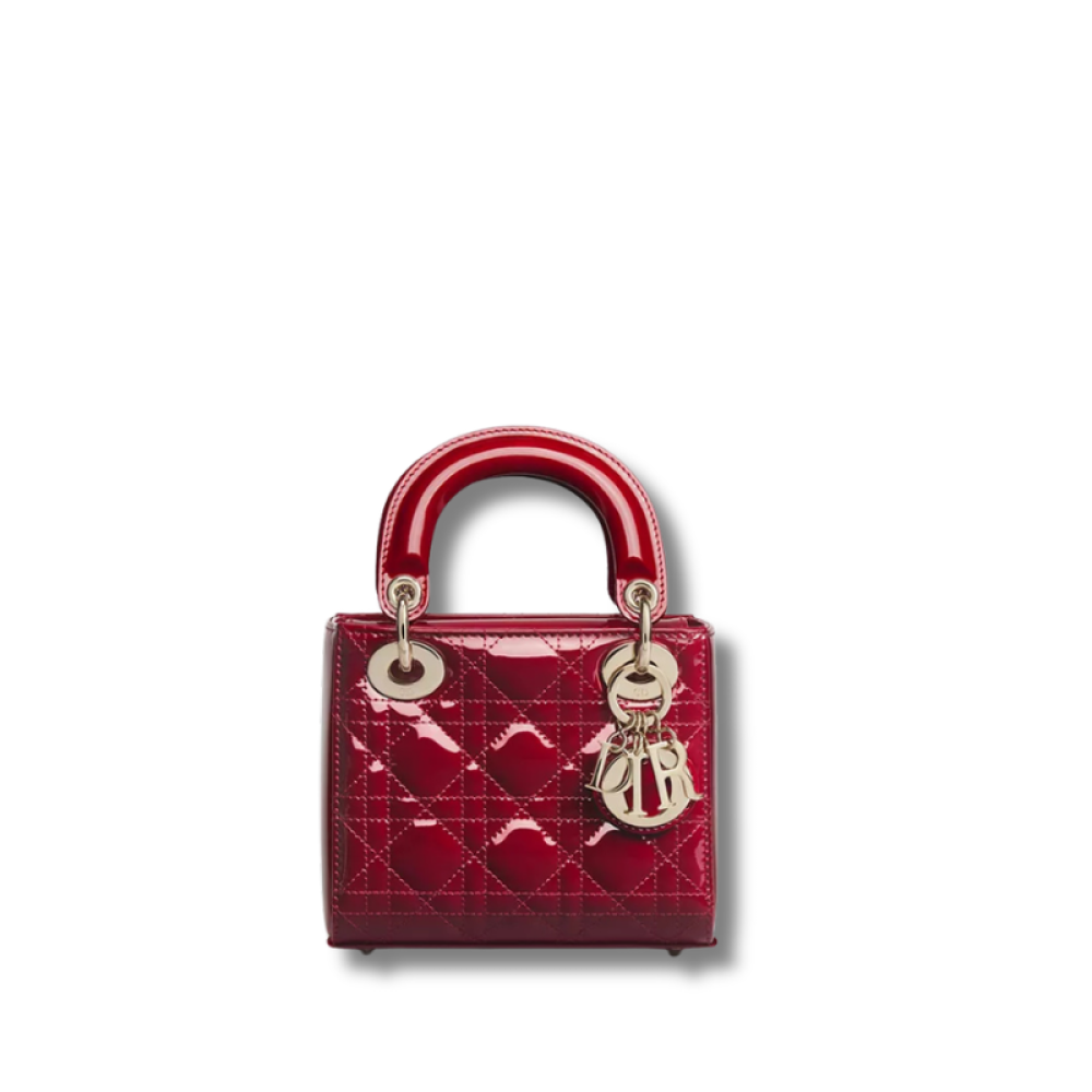  MEDIUM LADY DIOR BAG CHERRY
