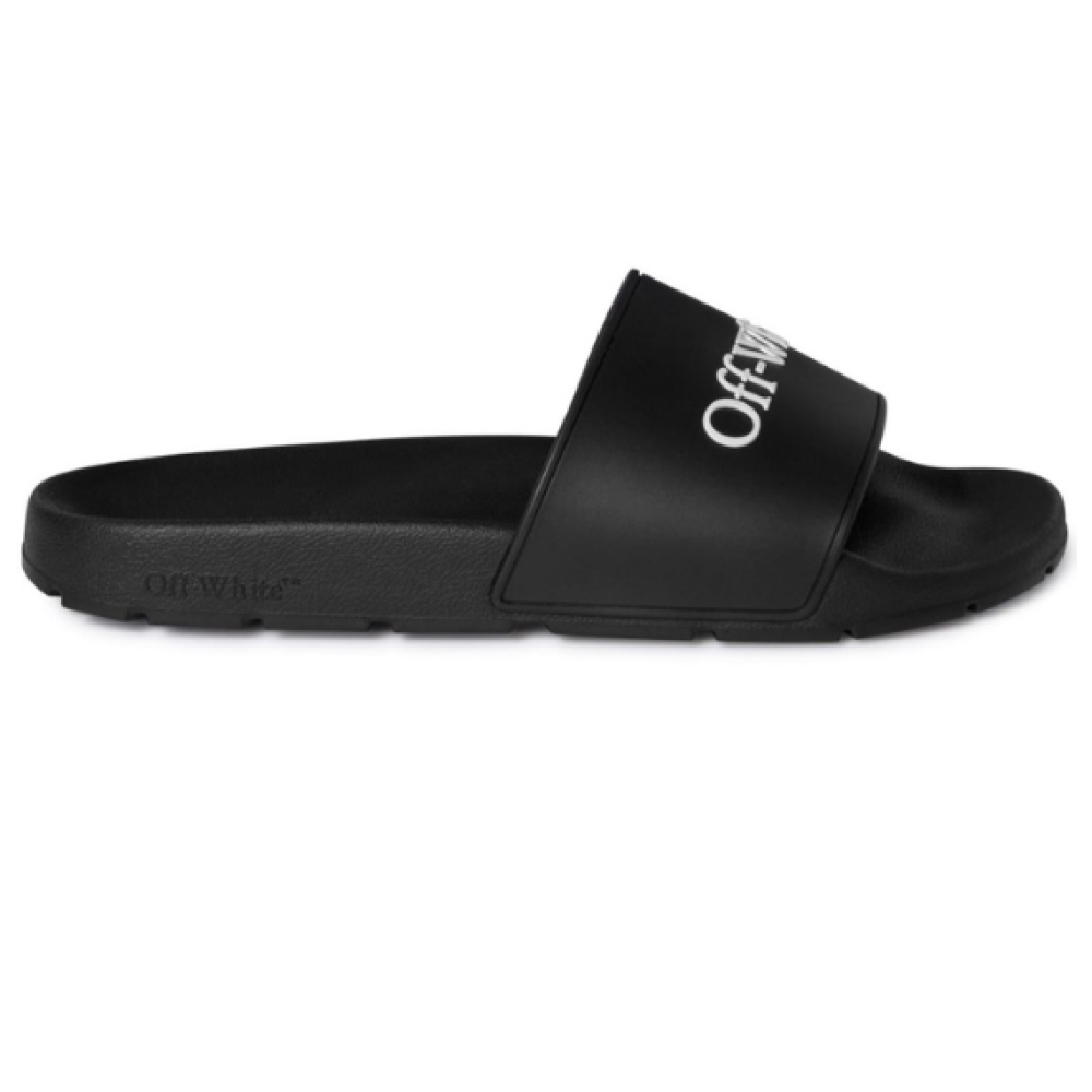 Off-White Bookish logo-print slides