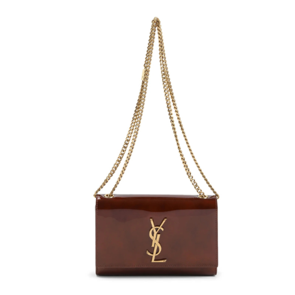 Saint Laurent Kate Foldover Top Small Shoulder Bag