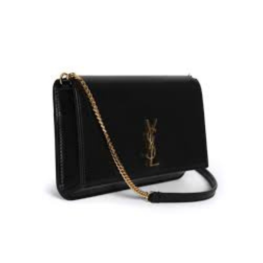 Saint Laurent Kate Logo Plaque Crossbody Bag