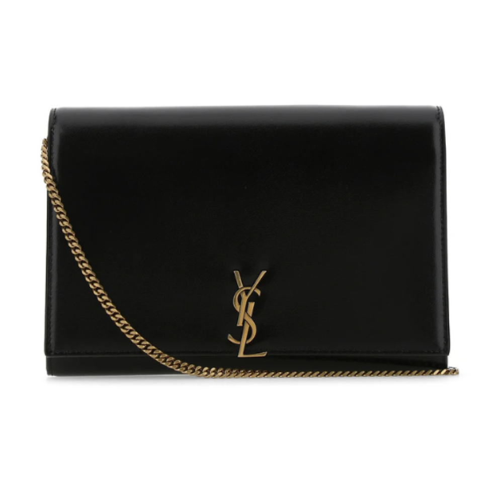 Saint Laurent Kate Logo Plaque Crossbody Bag