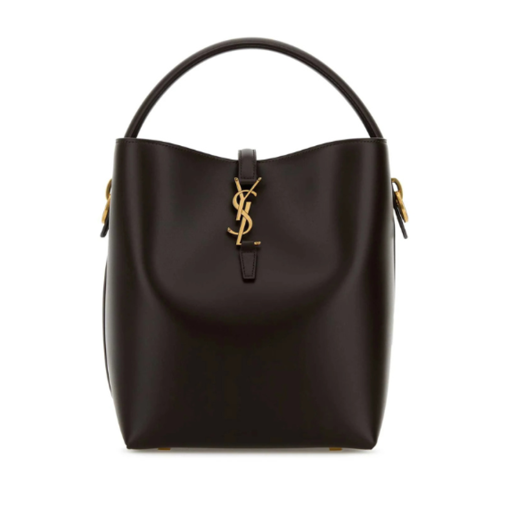 Saint Laurent Le 37 Logo Plaque Tote Bag