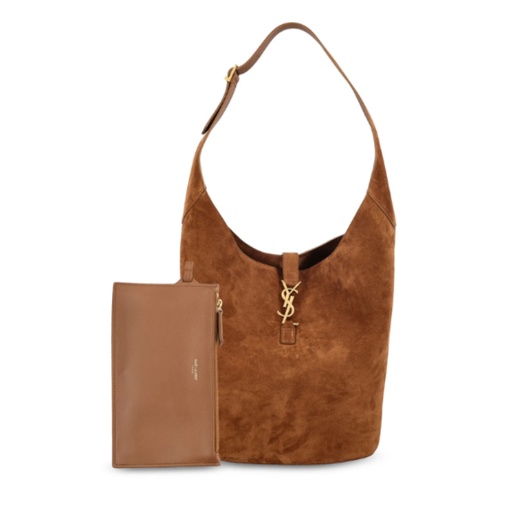 Saint Laurent Le 5 À 7 Logo Plaque Hobo Bag