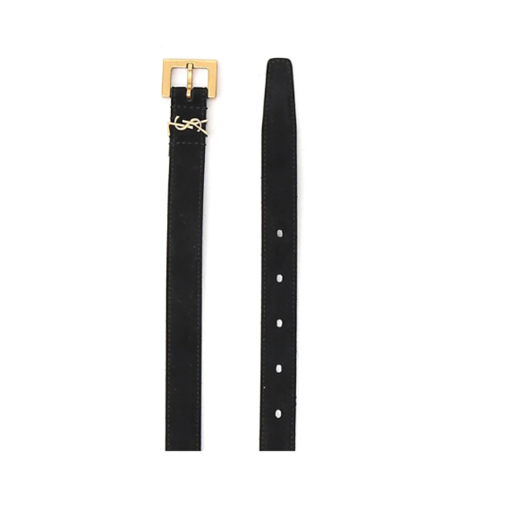 Saint Laurent Saint Laurent Logo Plaque Belt