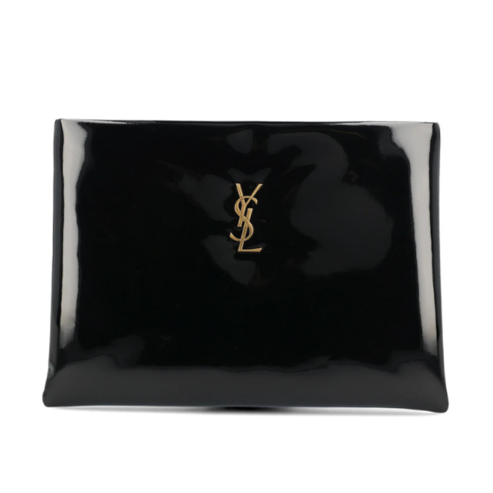 Saint Laurent Logo Plaque Large Clutch Bag