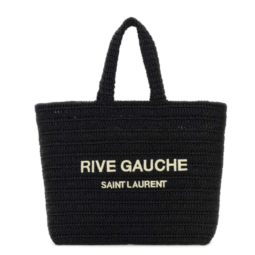 Saint Laurent Rive Gauche Embroidered Tote Bag