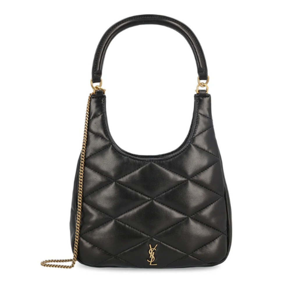 Saint Laurent Sade Logo Plaque Shoulder Bag