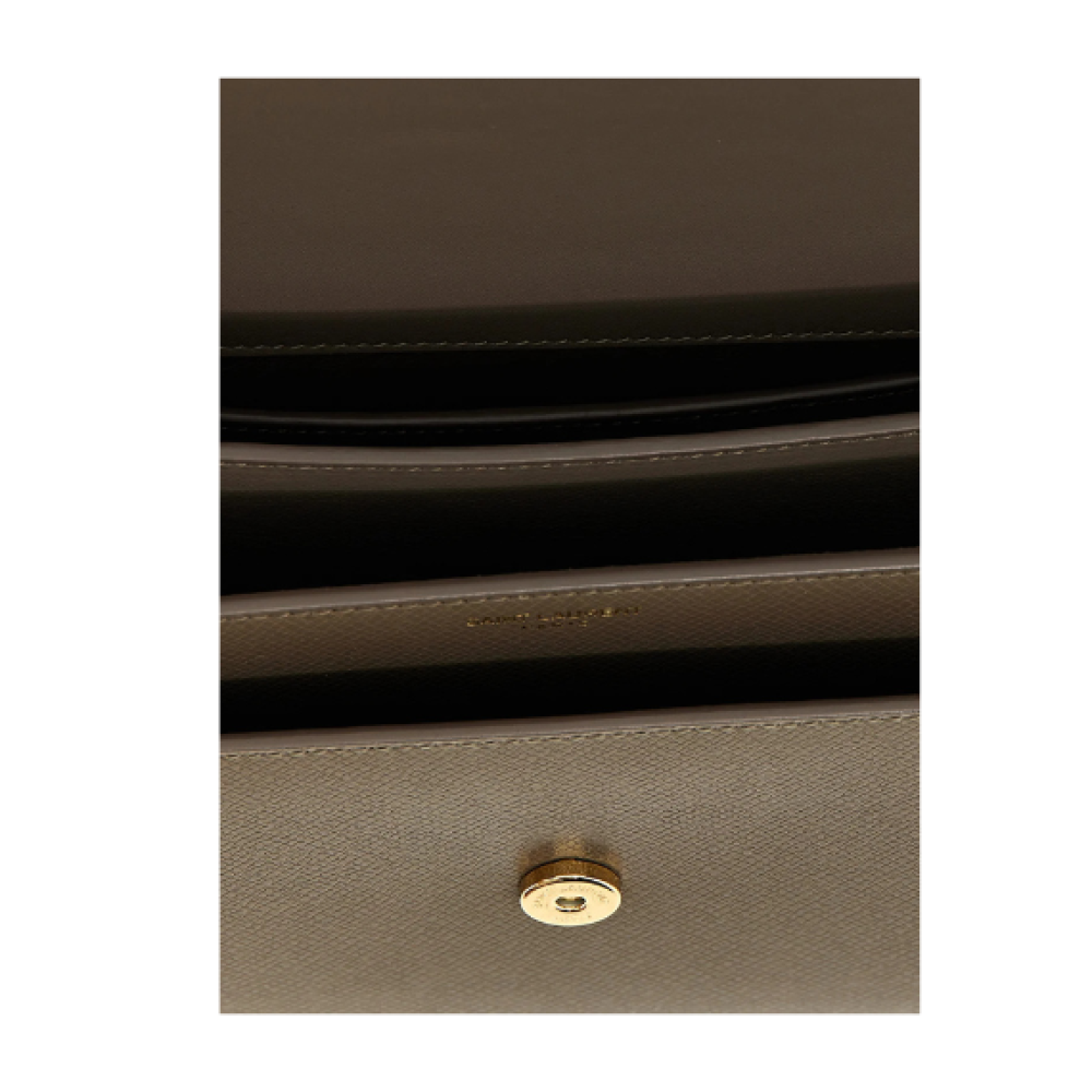 Saint Laurent Sunset Logo Plaque Medium Shoulder Bag