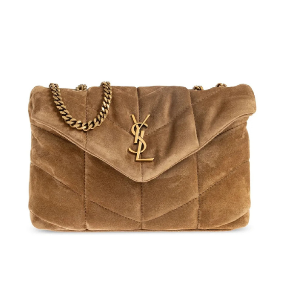 Saint Laurent Toy Puffer Logo Plaque Shoulder Bag