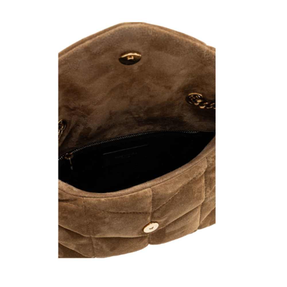 Saint Laurent Toy Puffer Logo Plaque Shoulder Bag