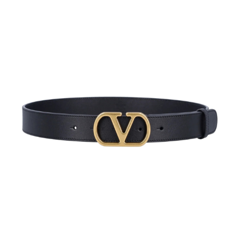 Valentino Valentino VLogo Signature Buckled Belt