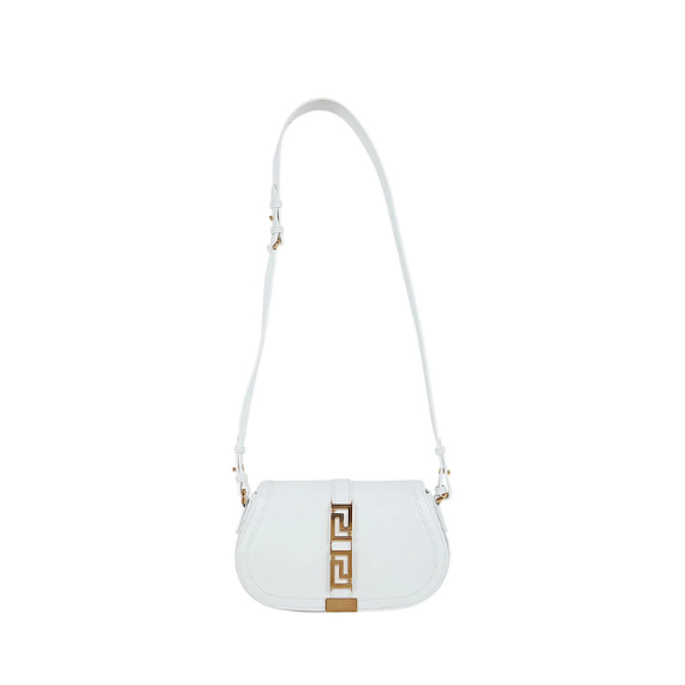 Versace Greca Fold-Over Crossbody Bag